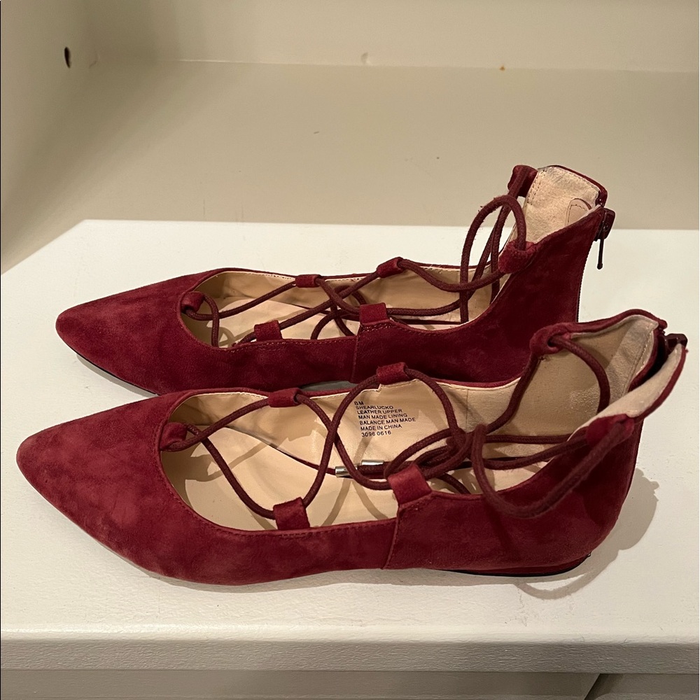 Nine West - lace up strappy flats